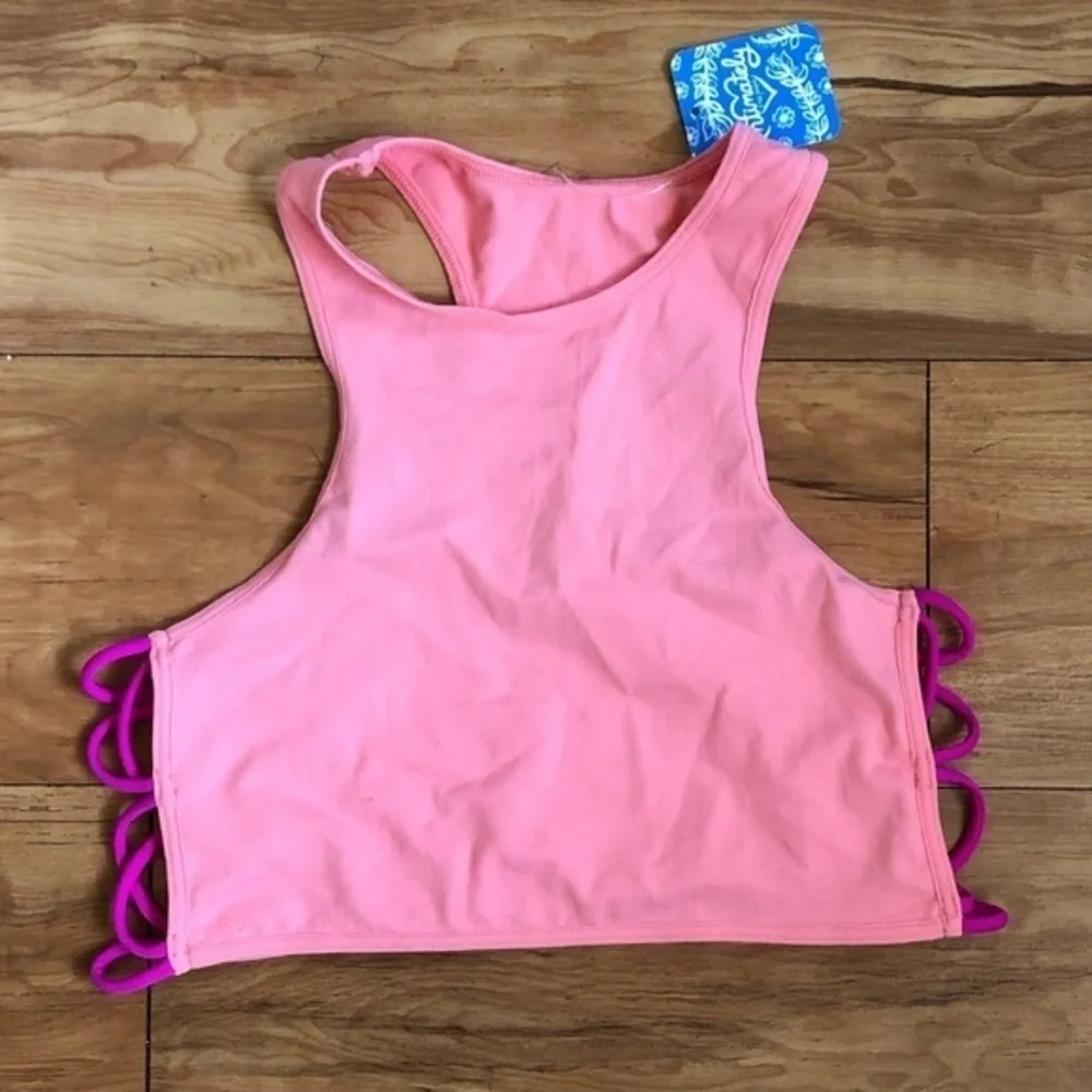 New Free People Racerback Crisscross Bralette